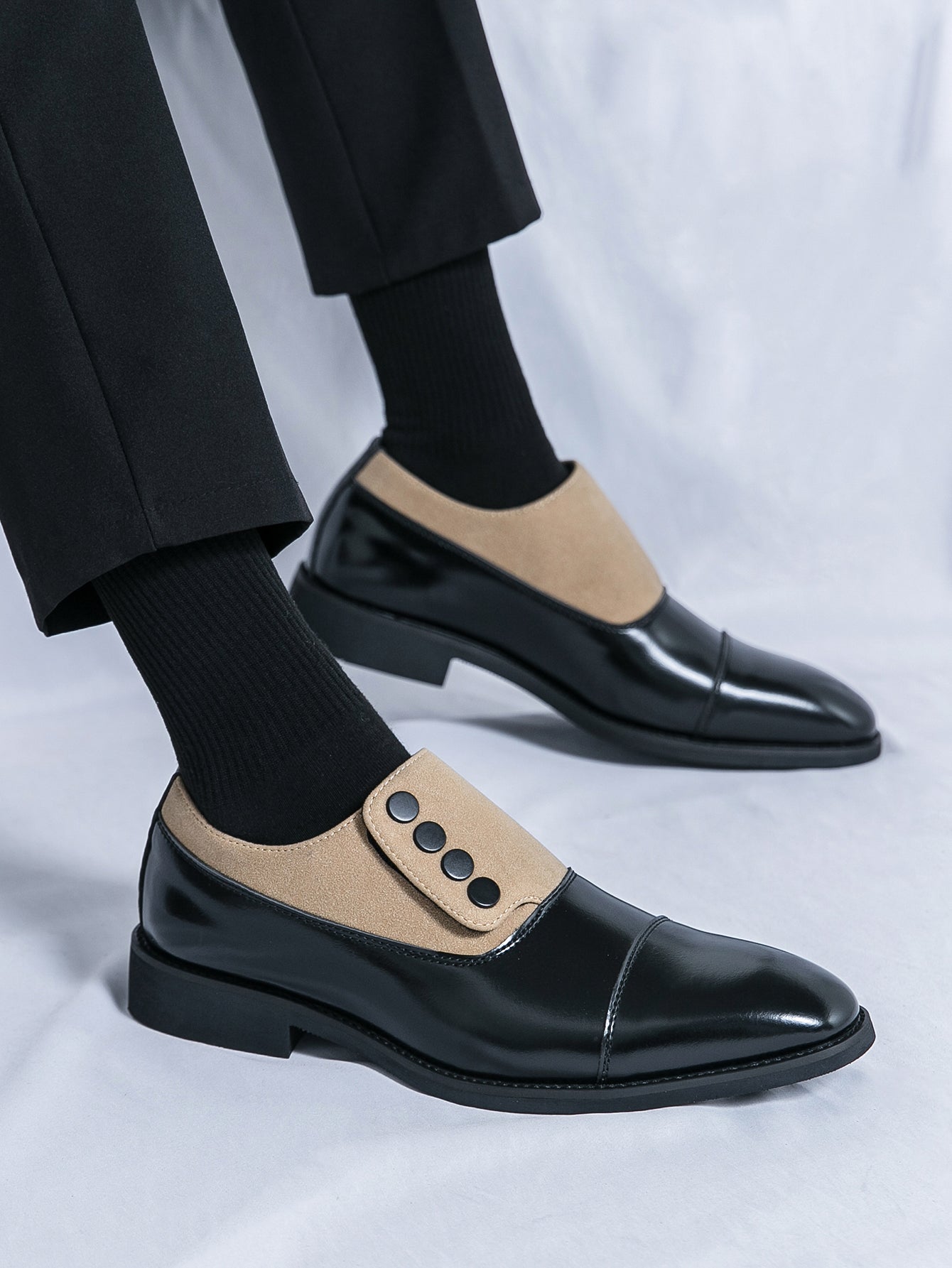 Grazio Leather Monk Shoes