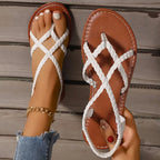 Lucera Braided Flat Sandals