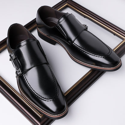 Sorrano Leather Monk Shoes