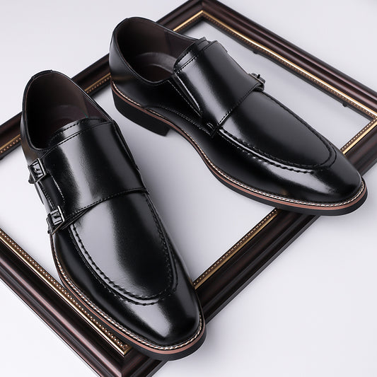 Sorrano Leather Monk Shoes