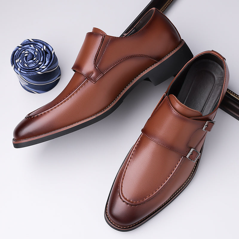 Sorrano Leather Monk Shoes