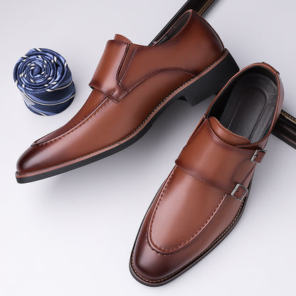 Sorrano Leather Monk Shoes