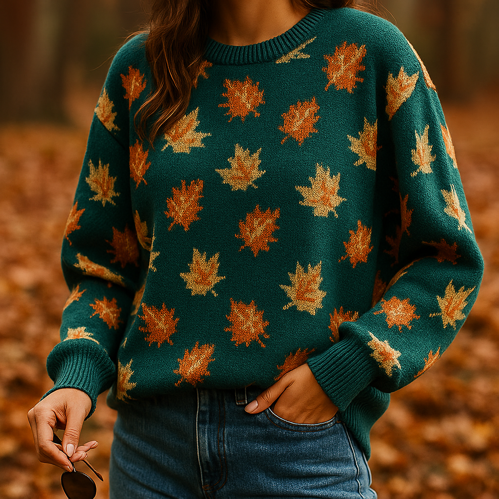 Autumn Leaf Knit Sweater
