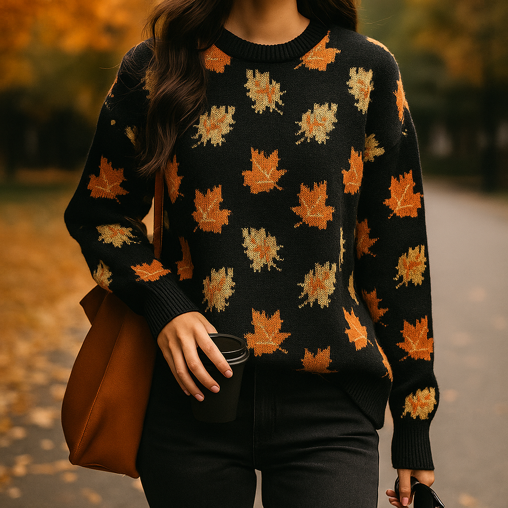 Autumn Leaf Knit Sweater