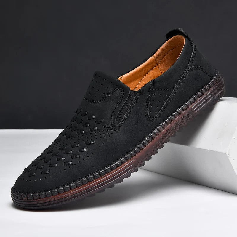 Roma Woven Leather Loafers
