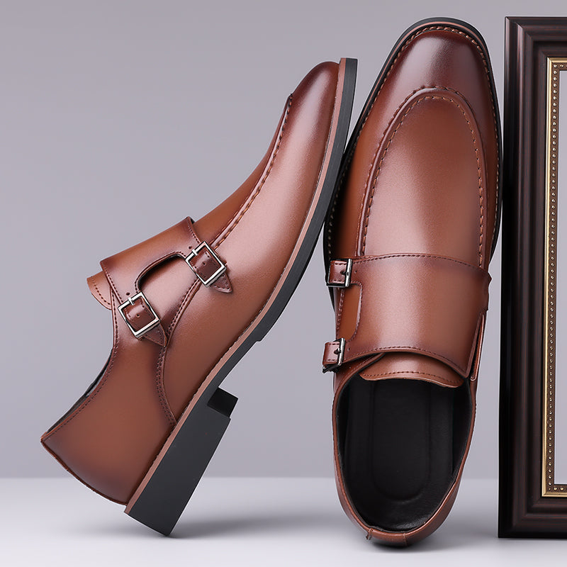Sorrano Leather Monk Shoes