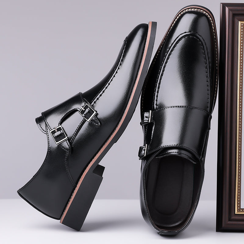 Sorrano Leather Monk Shoes