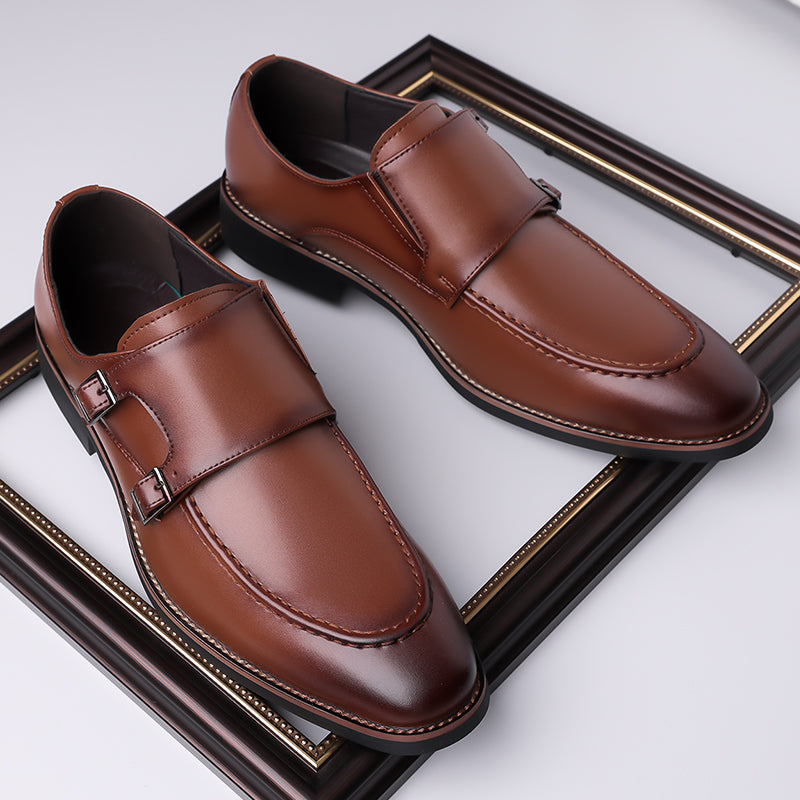 Sorrano Leather Monk Shoes