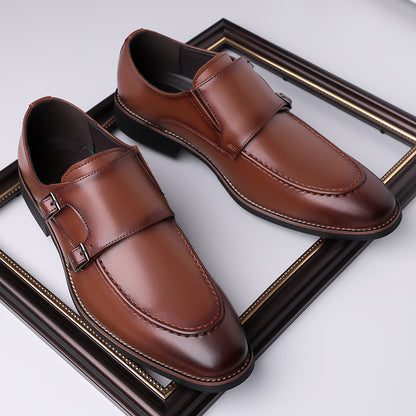 Sorrano Leather Monk Shoes