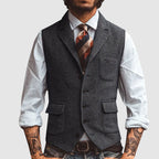 Classic Herringbone Formal Waistcoat