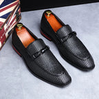 Marquess Embossed Leather Loafers