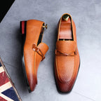 Marquess Embossed Leather Loafers