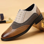 Ferano Color-Block Lace Oxfords
