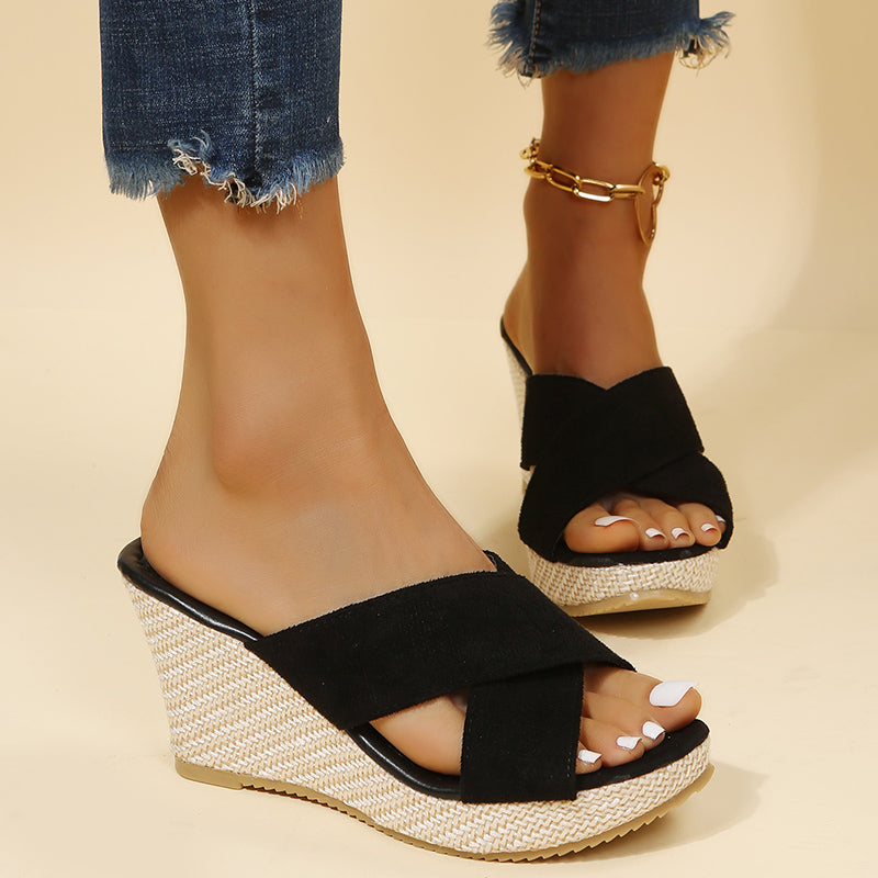 Woven Wedge Sandals