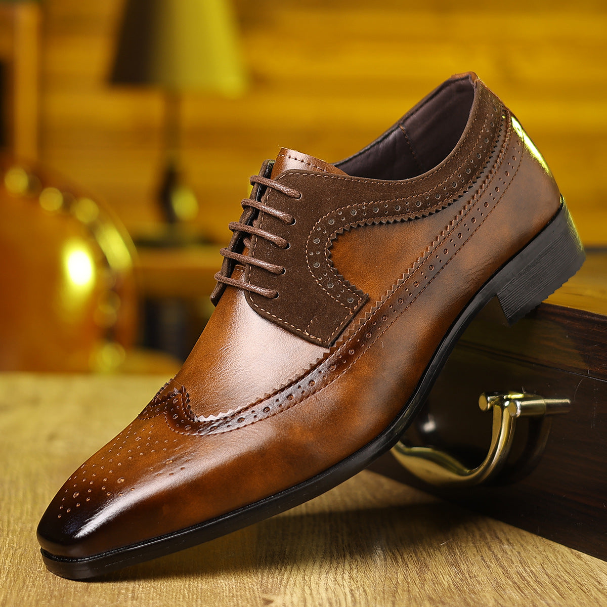 Valentero Suede Leather Oxfords