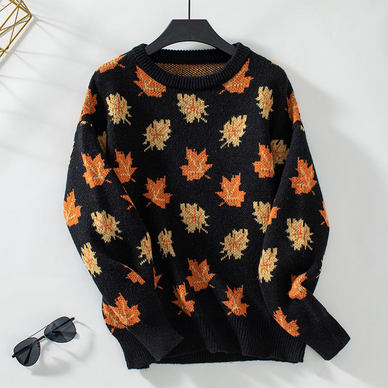Autumn Leaf Knit Sweater