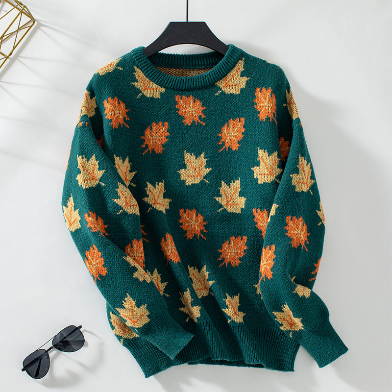 Autumn Leaf Knit Sweater