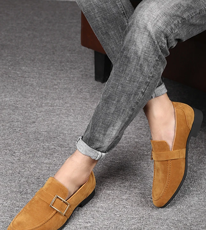 Milano Suede Buckle Loafers