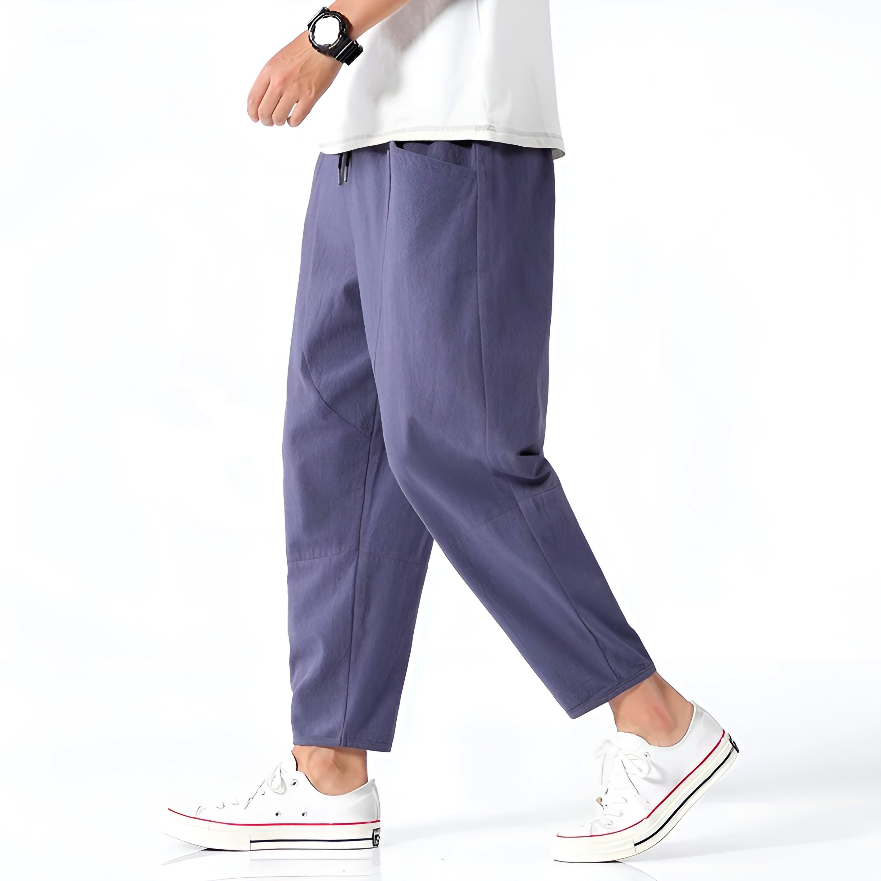 Modano Cropped Cotton Trousers