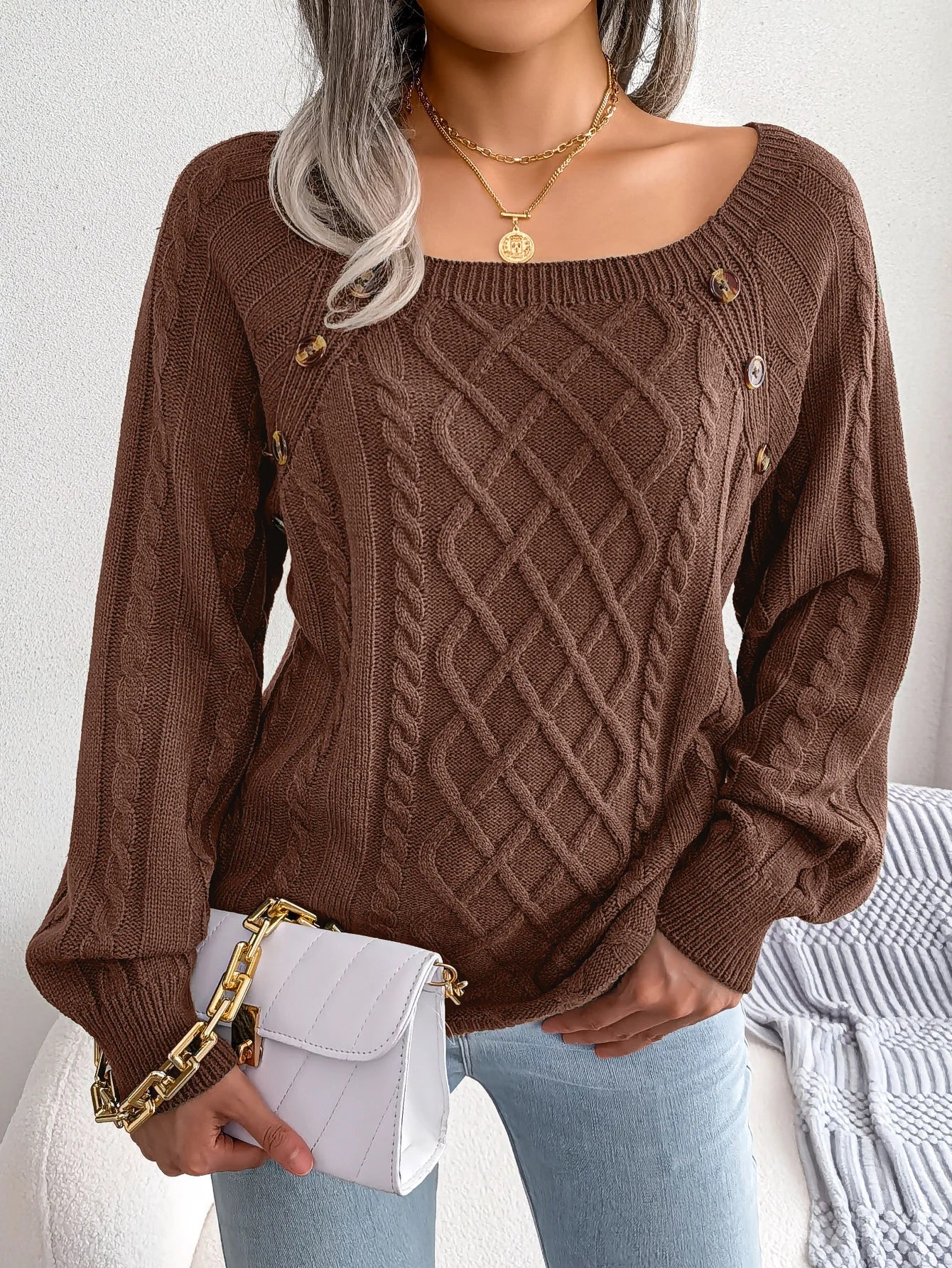 Emilia Textured Cable Sweater