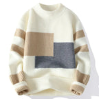 Varenzo Geometric Sweater