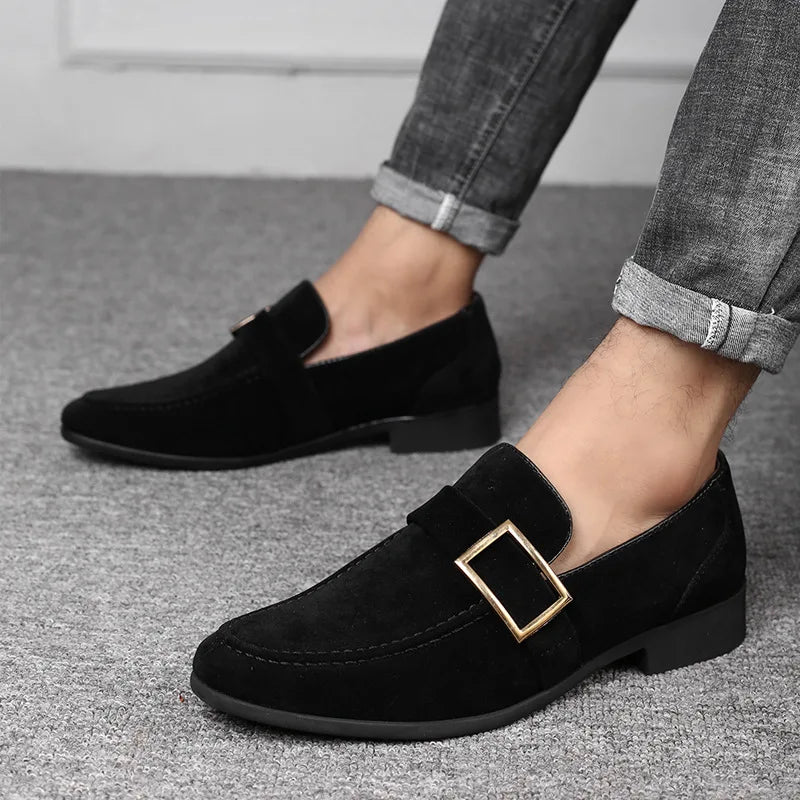 Milano Suede Buckle Loafers