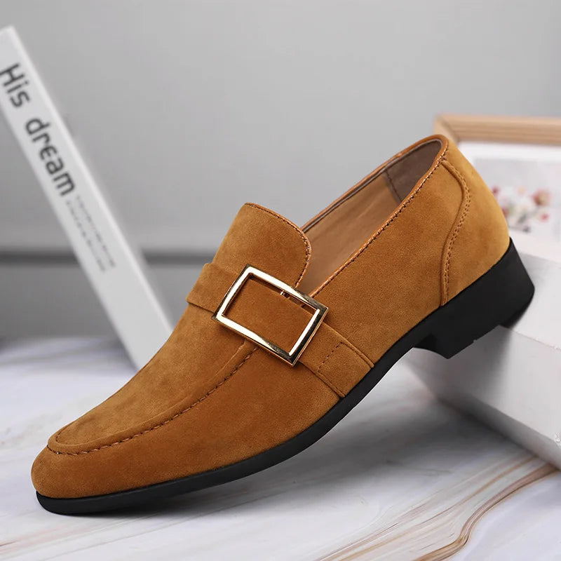 Milano Suede Buckle Loafers