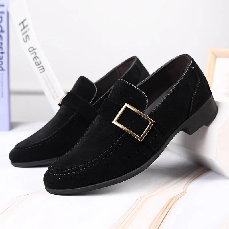 Milano Suede Buckle Loafers