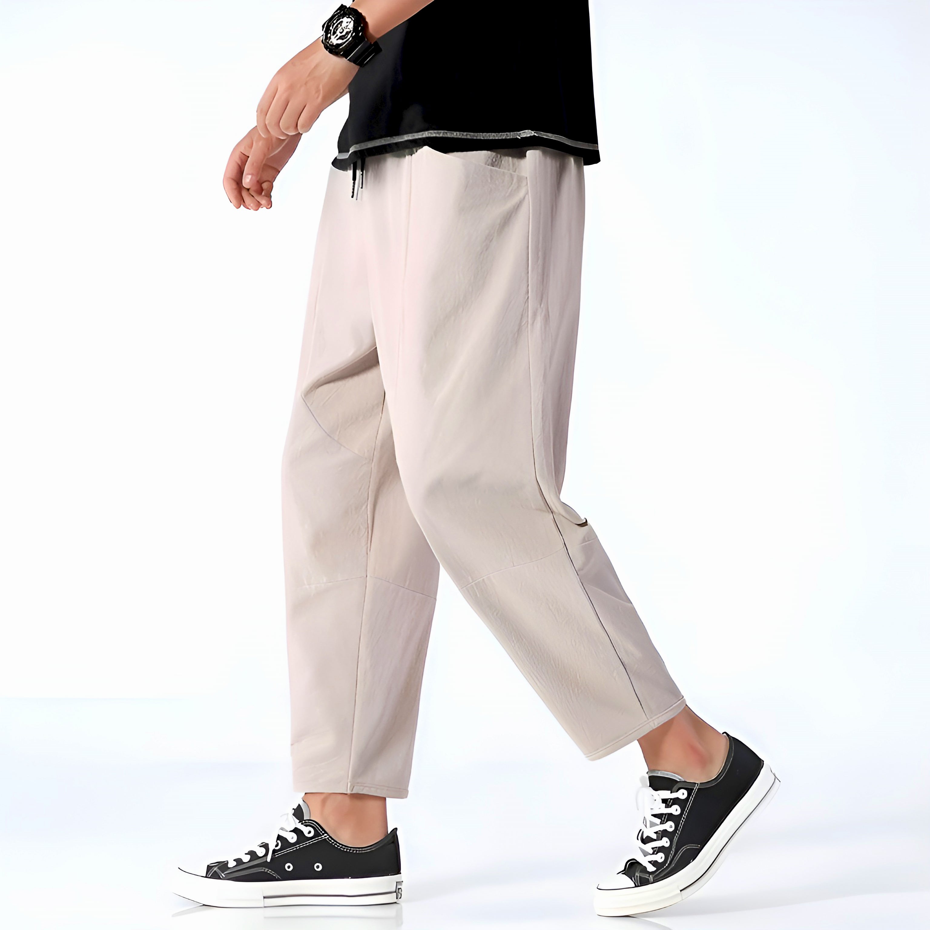 Modano Cropped Cotton Trousers