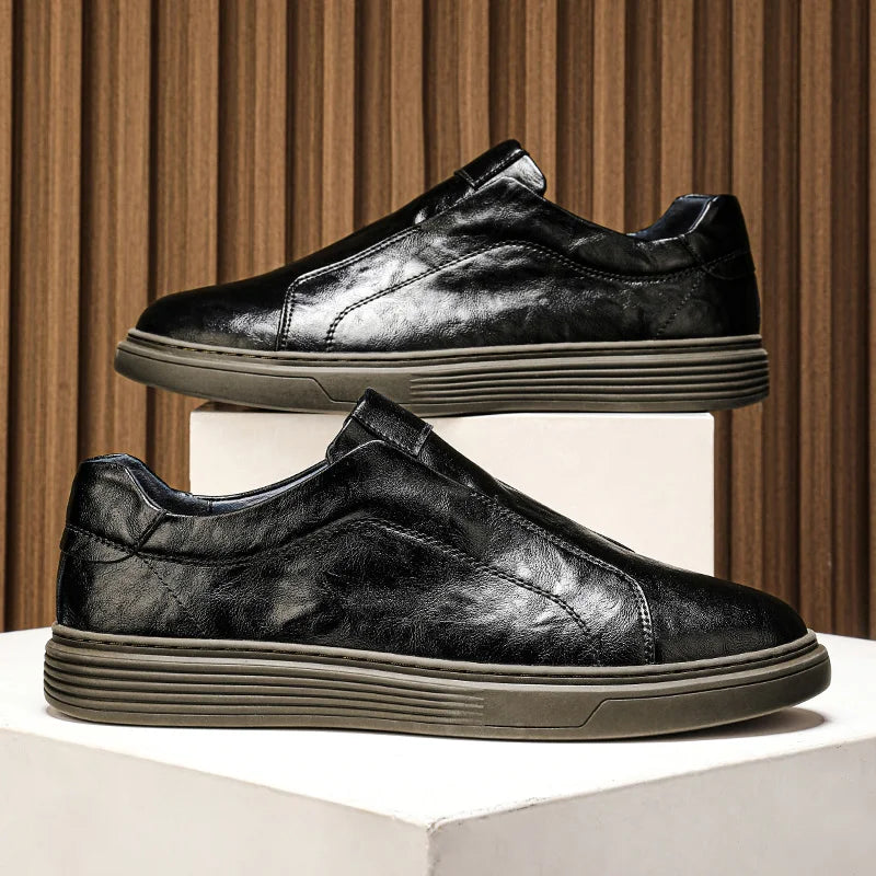 Napoli Leather Slip-Ons