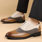 Ferano Color-Block Lace Oxfords