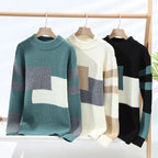 Varenzo Geometric Sweater