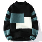 Varenzo Geometric Sweater