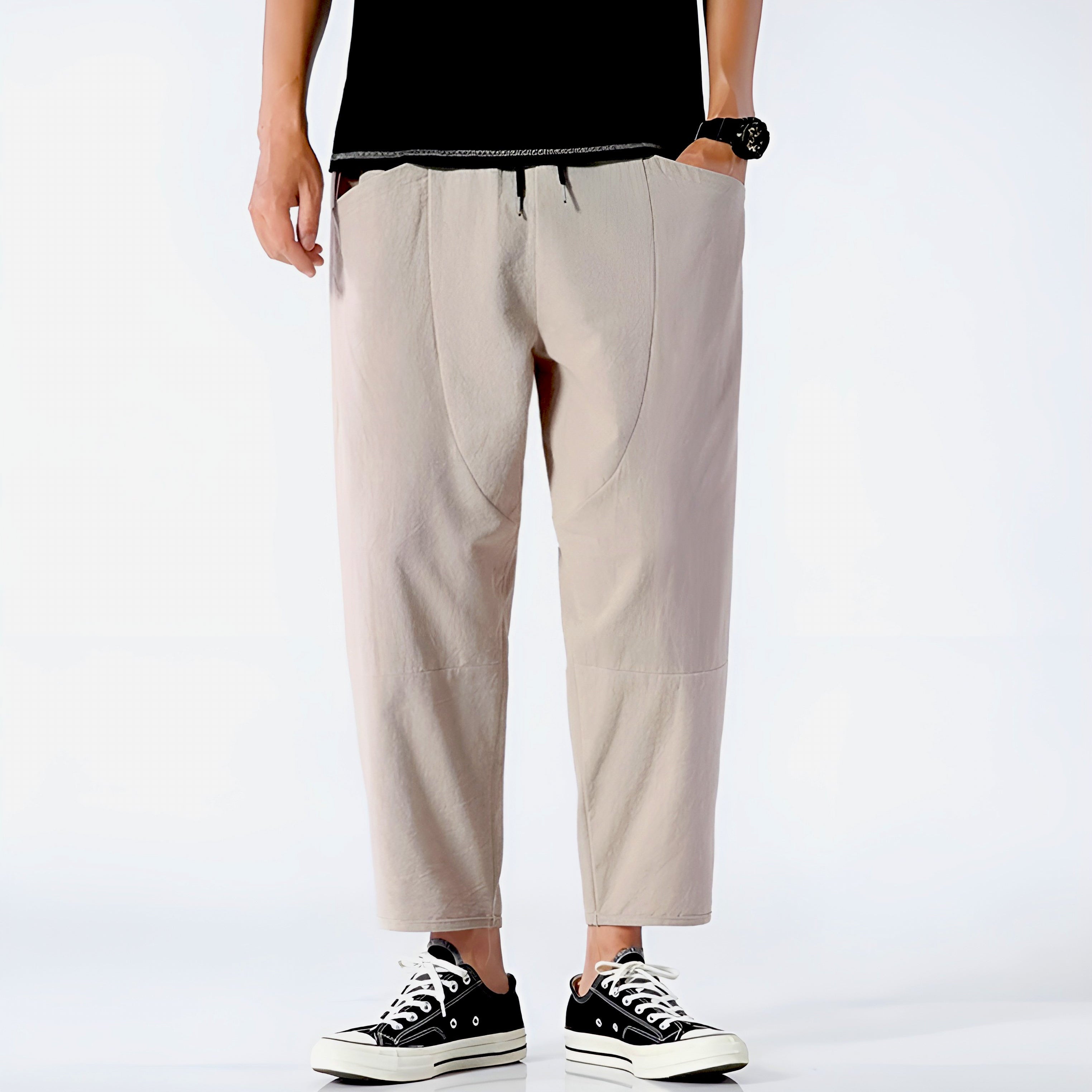 Verano Cropped Linen Pants