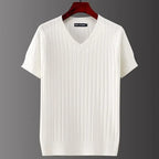 Rivaro Ribbed V-Neck Tee