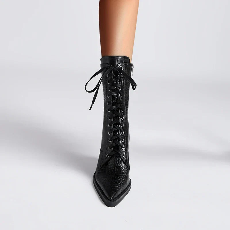 Santorini Fashion Lace-Up Boots
