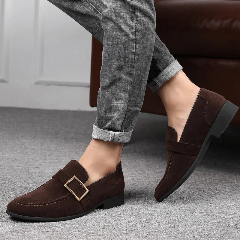 Milano Suede Buckle Loafers