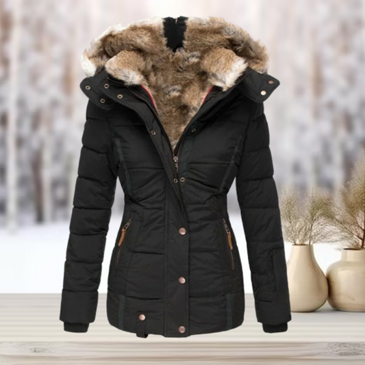 Melisa Hayes Luxe Fur-Lined Puffer Jacket