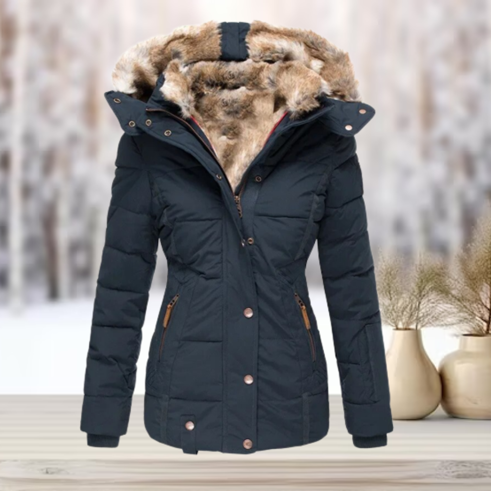 Melisa Hayes Luxe Fur-Lined Puffer Jacket