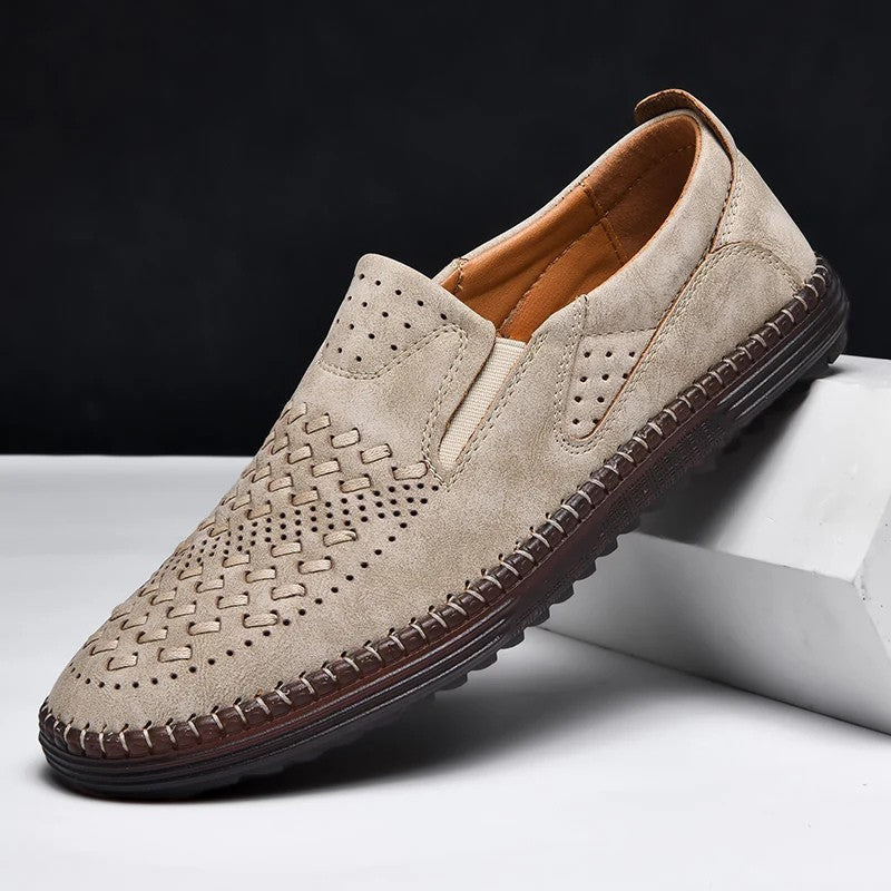 Roma Woven Leather Loafers