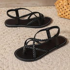 Lucera Braided Flat Sandals