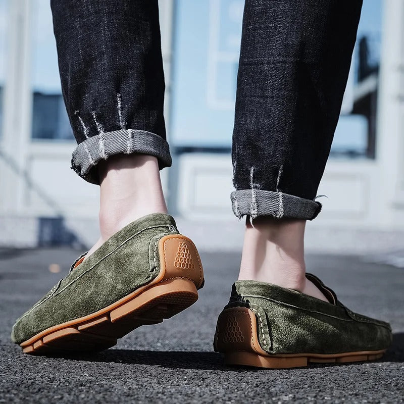 Rivano HandCraft Suede Loafers