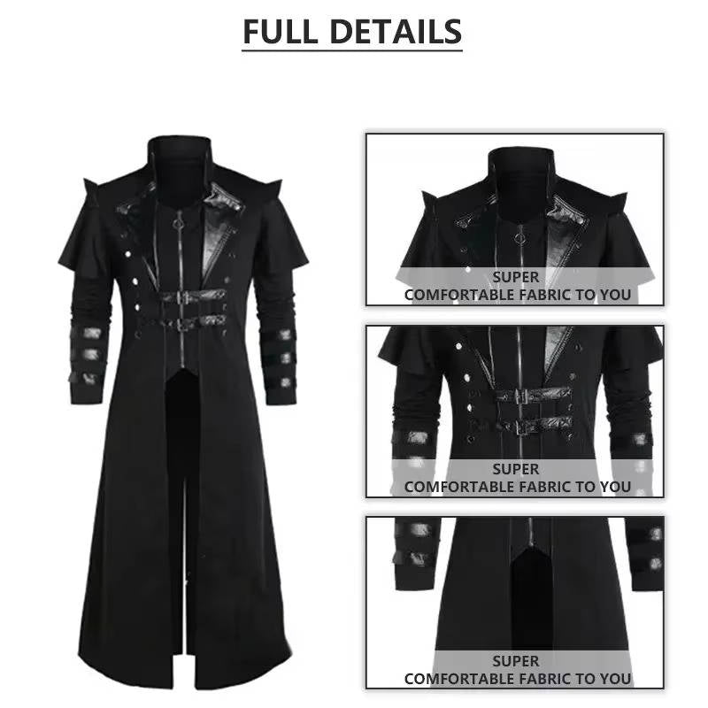 Medieval Steampunk Jacket Costume for Men