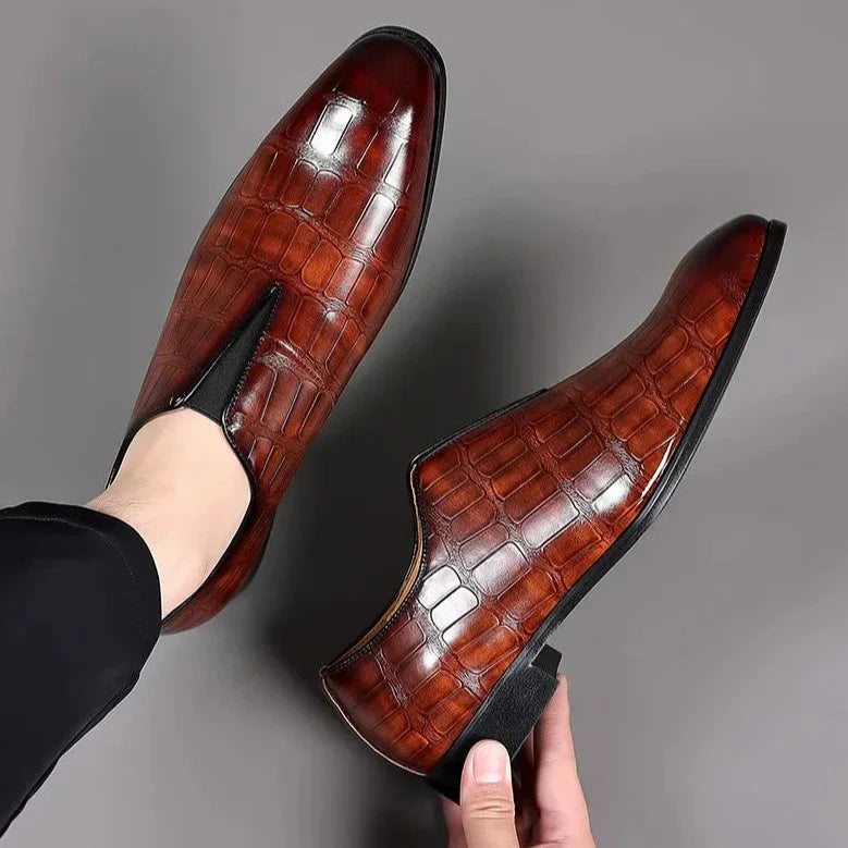 Trento Polished Leather Loafers