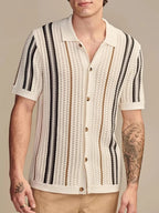 Porto Striped Knit Polo
