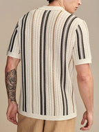 Porto Striped Knit Polo